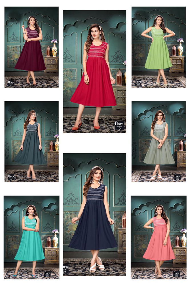 New Flora Gown Cal By Trendy Party Wear Kurtis Catalog